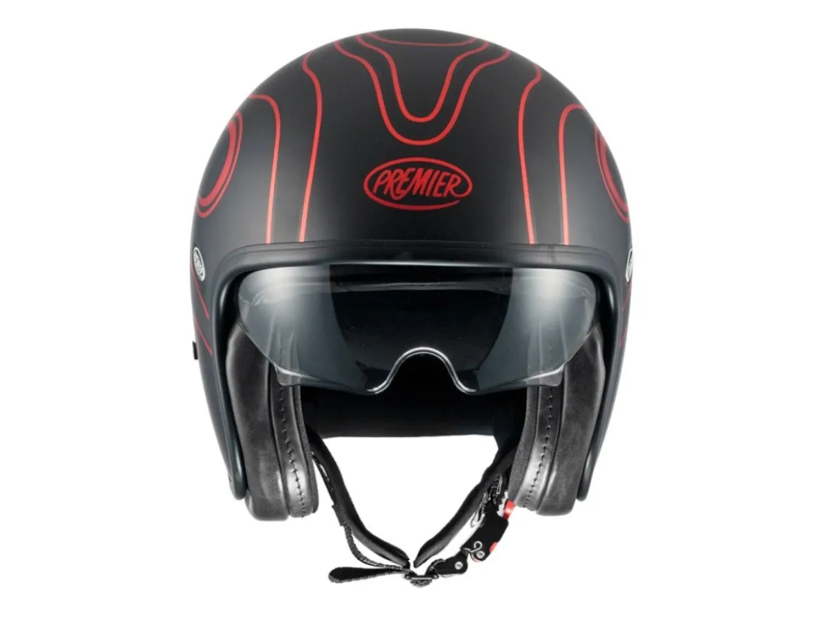 CASCO JET PREMIER VINTAGE FR RED CHROMED BM ECE 22-06