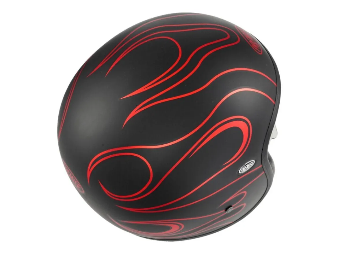 CASCO JET PREMIER VINTAGE FR RED CHROMED BM ECE 22-06