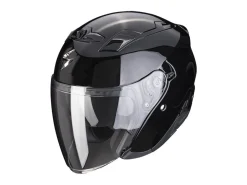 CASCO JET SCORPION EXO-230 SOLID NERO LUCIDO