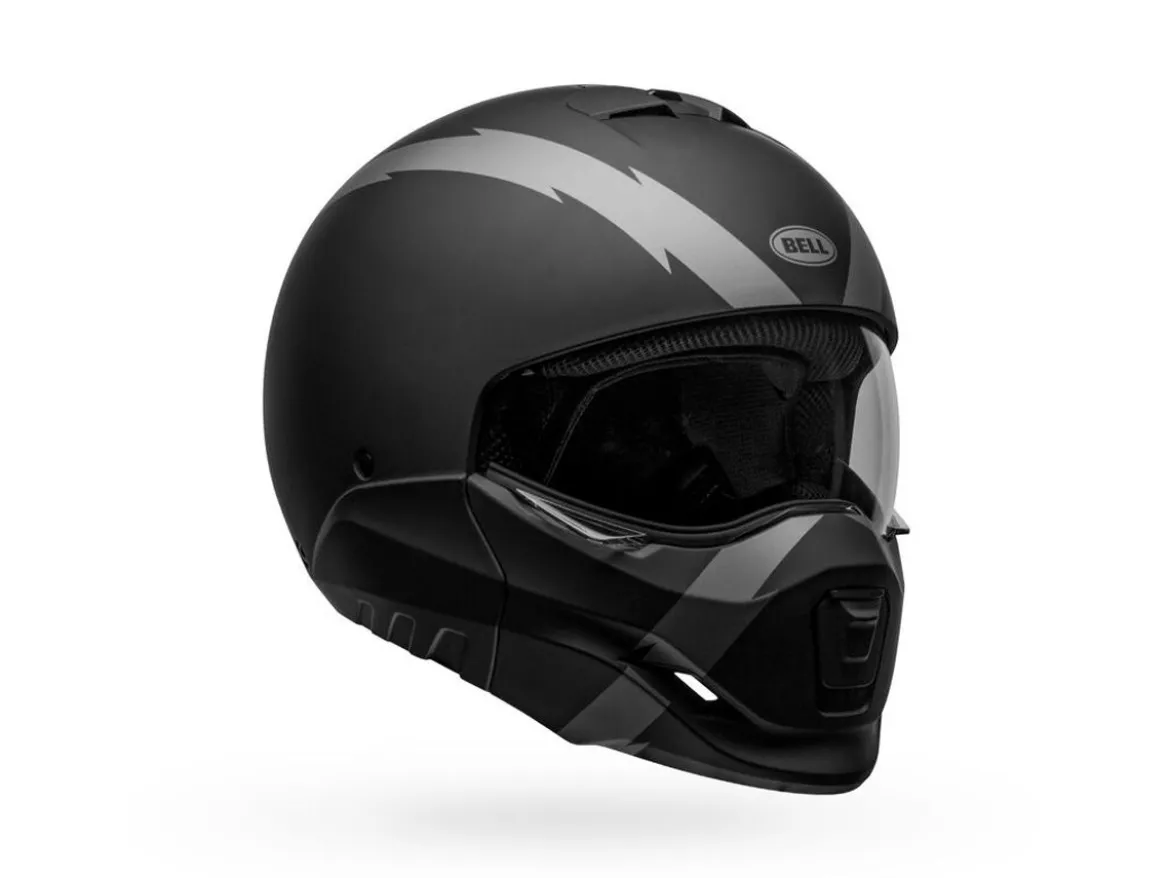 CASCO MODULARE BELL BROOZER ARC NERO E GRIGIO OPACO
