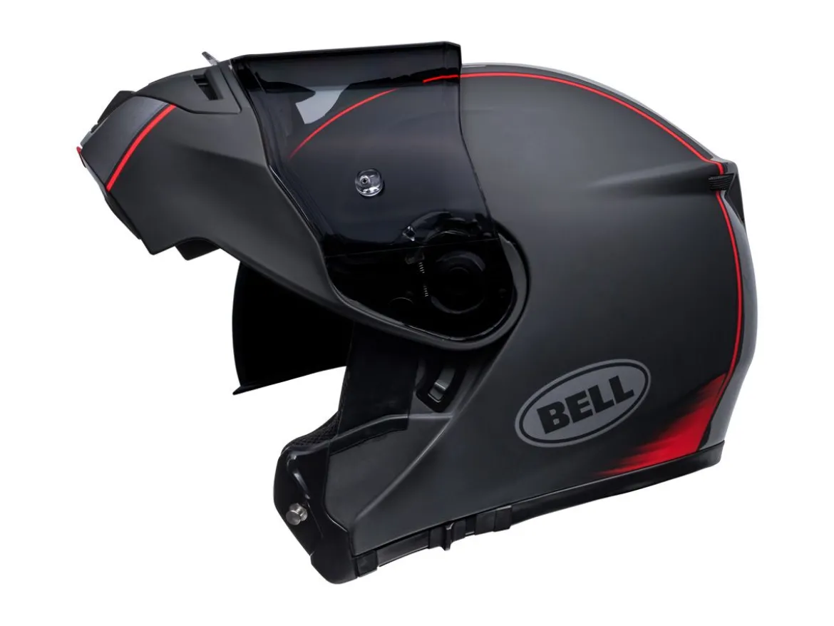 CASCO MODULARE BELL SRT M HARTLUCK JAMO NERO ROSSO OPACO E LUCIDO