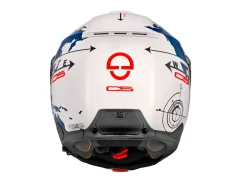 CASCO MODULARE SCHUBERTH C5 ECE DEKOR GLOBE BLUE