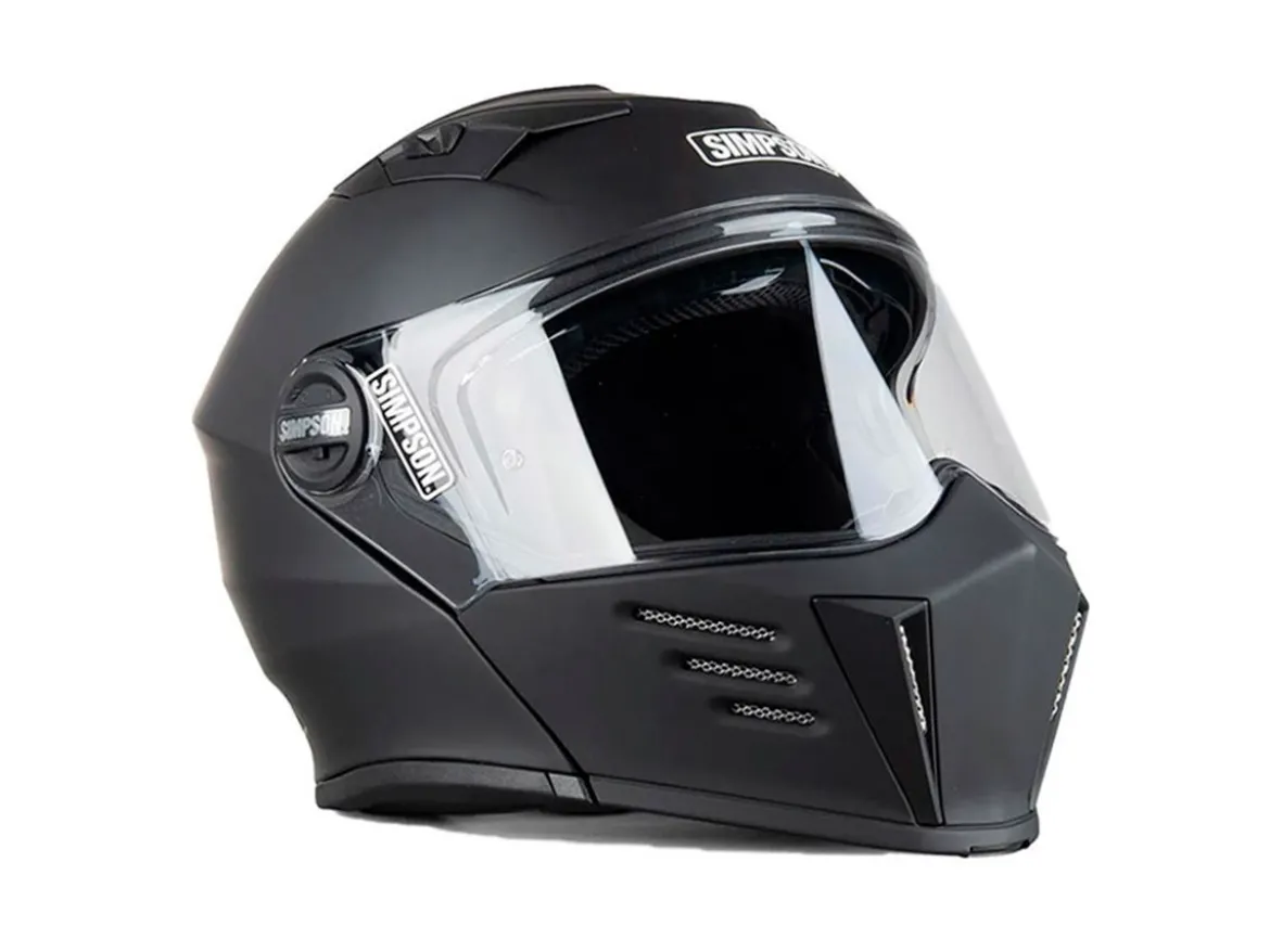 CASCO MODULARE SIMPSON DARKSOME 2206 NERO OPACO TAGLIA XL