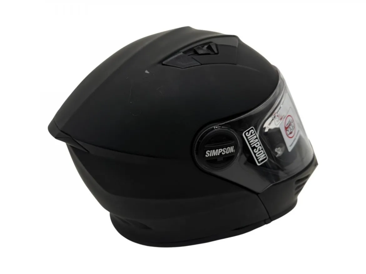 CASCO MODULARE SIMPSON DARKSOME 2206 NERO OPACO TAGLIA XL
