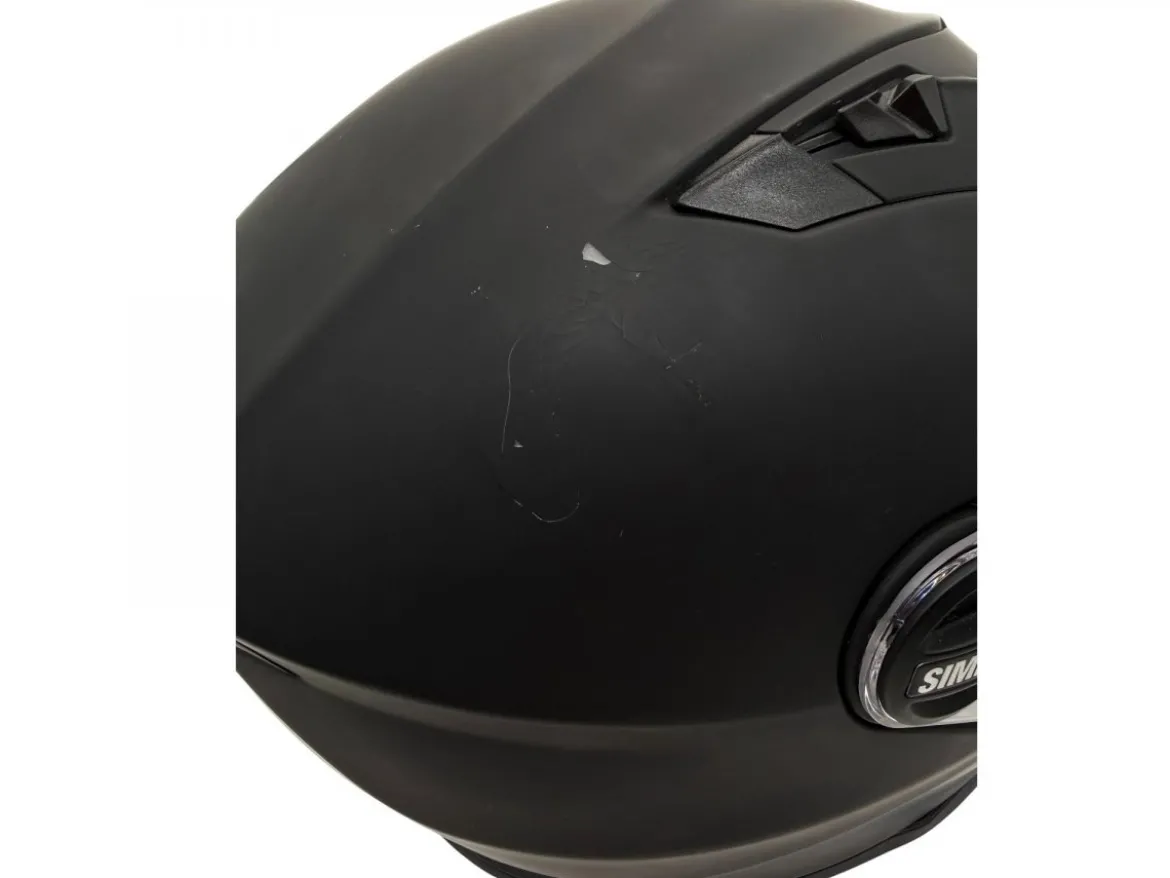 CASCO MODULARE SIMPSON DARKSOME 2206 NERO OPACO TAGLIA XL