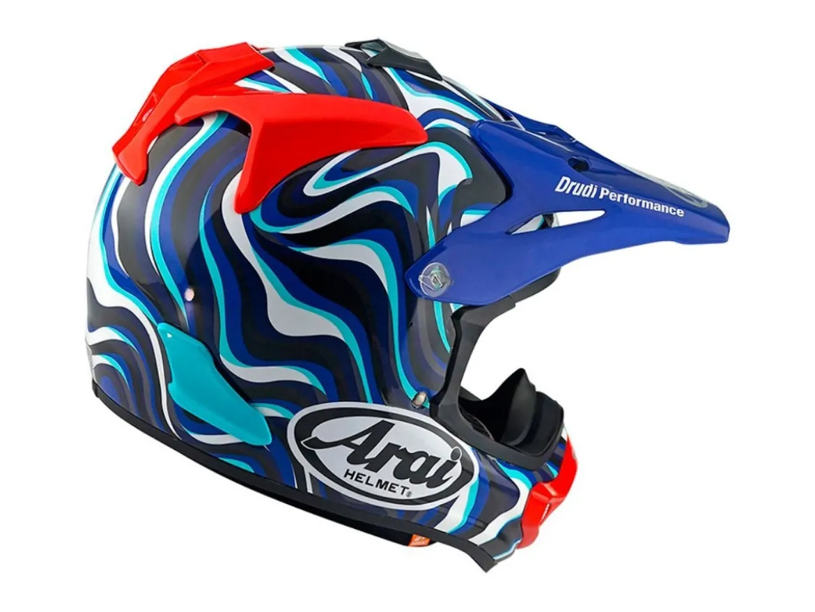 CASCO OFF ROAD ARAI MX-V EVO STREAM BLUE 22-06