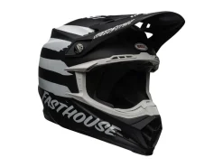 CASCO OFF ROAD BELL MOTO-9 MIPS FASTHOUSE SIGNA NERO BIANCO OPACO