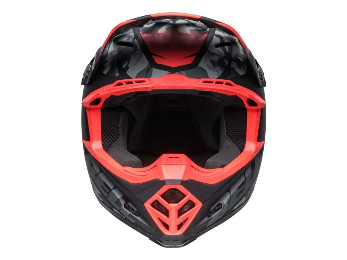 CASCO OFF ROAD BELL MOTO-9 MIPS VENOM NERO CAMO E ROSSO OPACO