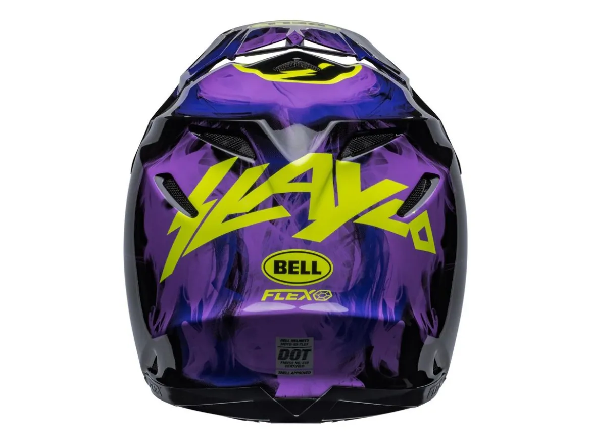 CASCO OFF ROAD BELL MOTO-9S FLEX SLAYCO NERO E VIOLA OPACO