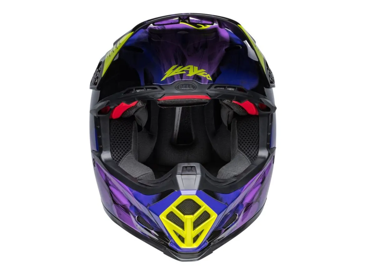 CASCO OFF ROAD BELL MOTO-9S FLEX SLAYCO NERO E VIOLA OPACO