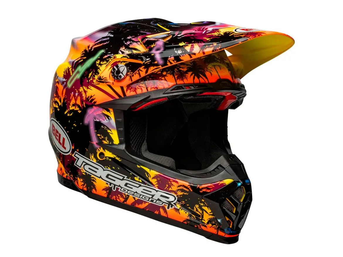 CASCO OFF ROAD BELL MOTO-9S FLEX TG GIALLO E ARANCIONE