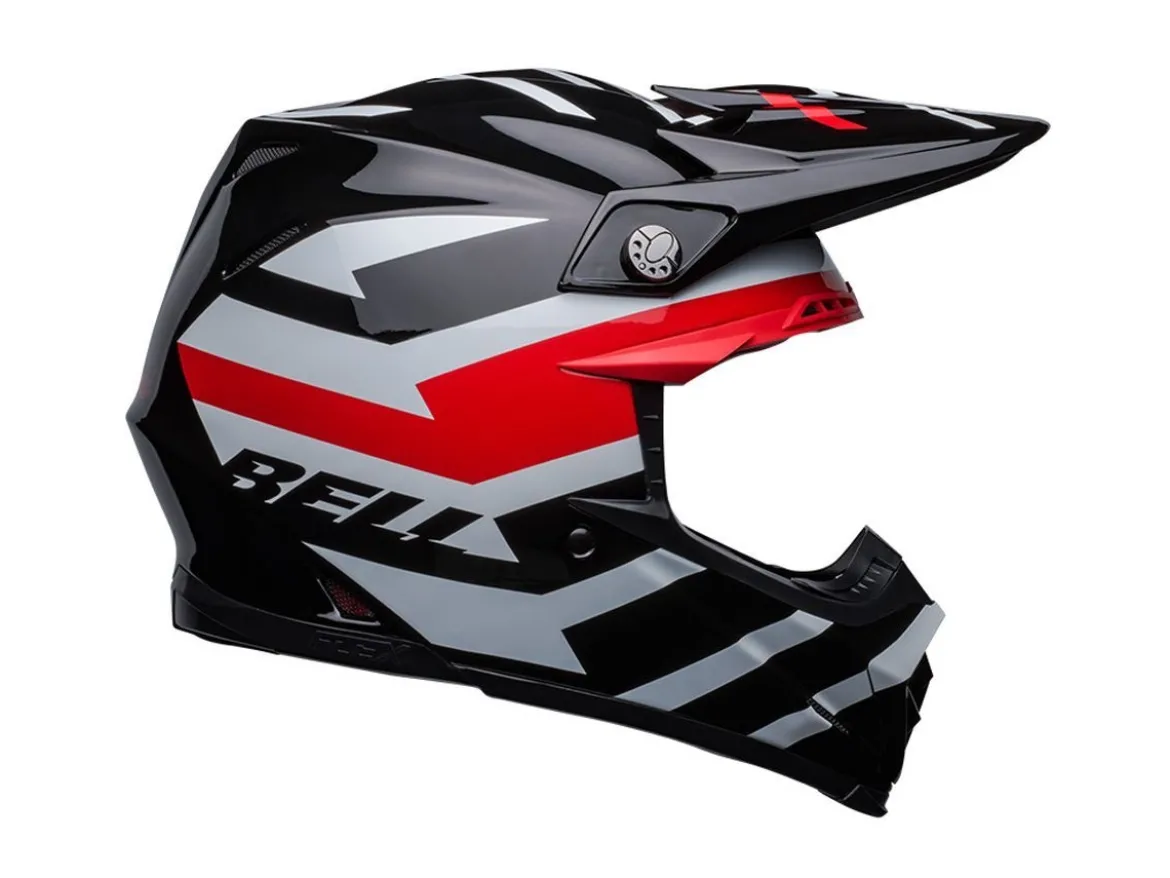 CASCO OFF ROAD BELL MOTO-9S FLEX 2023 BANSHEE NERO/ROSSO