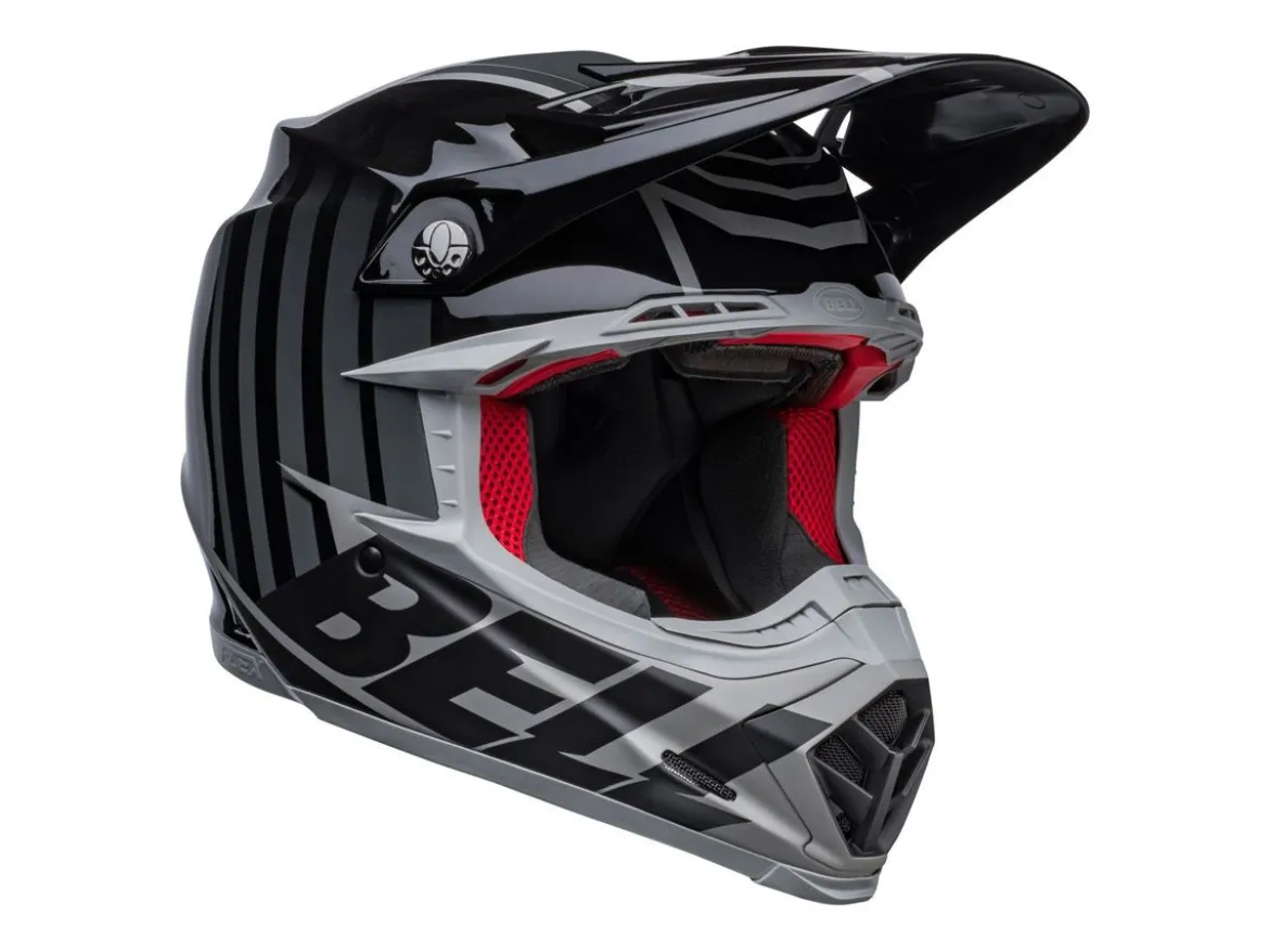 CASCO OFF ROAD BELL MOTO-9S FLEX SPRINT NERO E GRIGIO OPACO