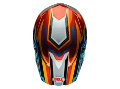 CASCO OFF ROAD BELL MOTO-10 SPHERICAL 2024 FASTHOUSE DITD ROSSO/ORO