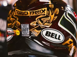 CASCO OFF ROAD BELL MOTO-10 SPHERICAL 2024 FASTHOUSE DITD ROSSO/ORO
