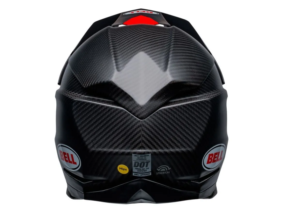 CASCO OFF ROAD BELL MOTO-10 SPHERICAL 2023 NERO / ROSSO