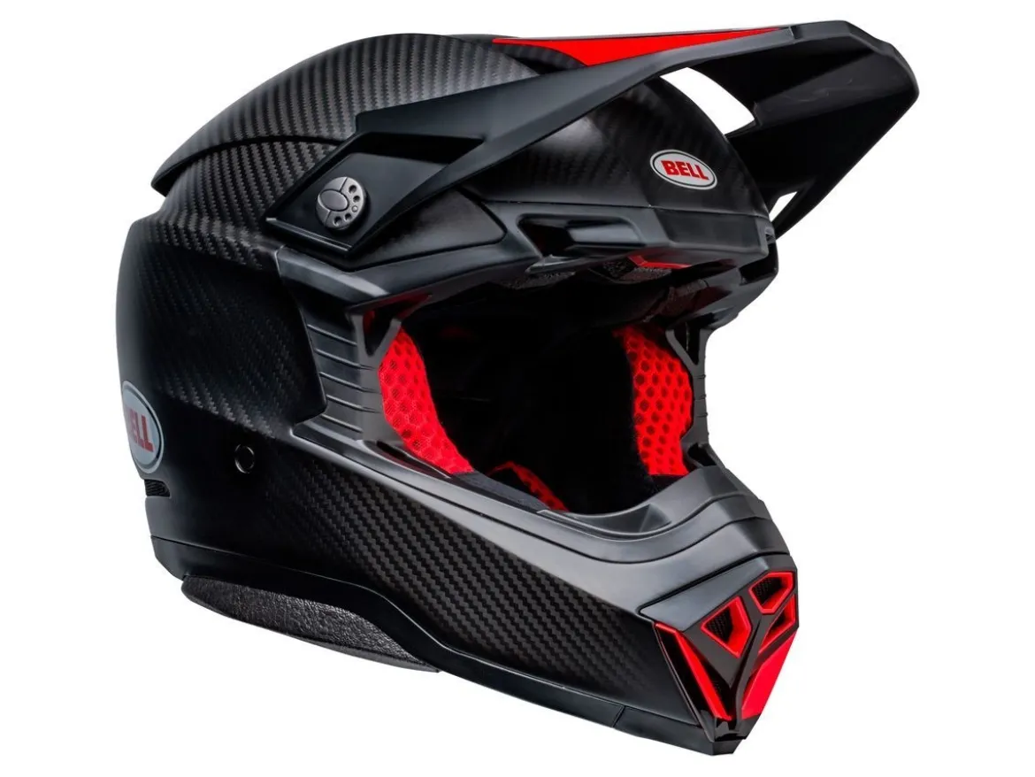 CASCO OFF ROAD BELL MOTO-10 SPHERICAL 2023 NERO / ROSSO