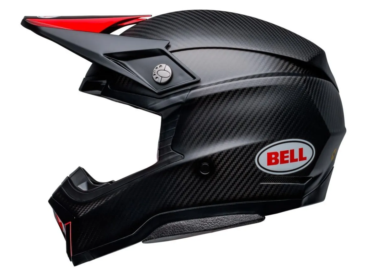 CASCO OFF ROAD BELL MOTO-10 SPHERICAL 2023 NERO / ROSSO