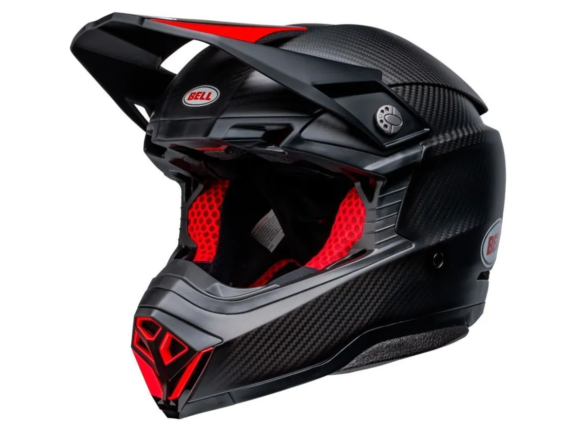 CASCO OFF ROAD BELL MOTO-10 SPHERICAL 2023 NERO / ROSSO