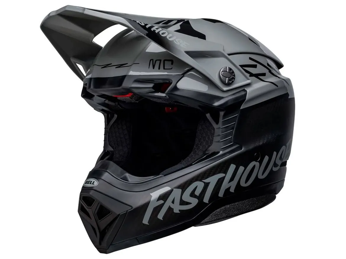 CASCO OFF ROAD BELL MOTO-10 SPHERICAL SLAYCO VIOLA E BIANCO