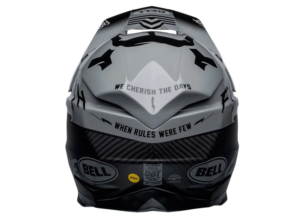 CASCO OFF ROAD BELL MOTO-10 SPHERICAL SLAYCO VIOLA E BIANCO