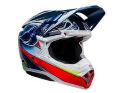CASCO OFF ROAD BELL MOTO-10 SPHERICAL FH NERO E ROSSO