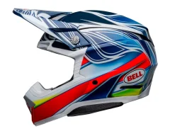 CASCO OFF ROAD BELL MOTO-10 SPHERICAL FH NERO E ROSSO
