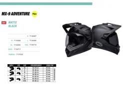 CASCO OFF ROAD BELL MX-9 ADV MIPS DASH NERO E ROSSO