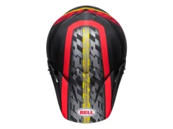 CASCO OFF ROAD BELL MX-9 MIPS OFFSET NERO E ROSSO OPACO