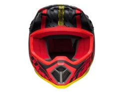 CASCO OFF ROAD BELL MX-9 MIPS OFFSET NERO E ROSSO OPACO