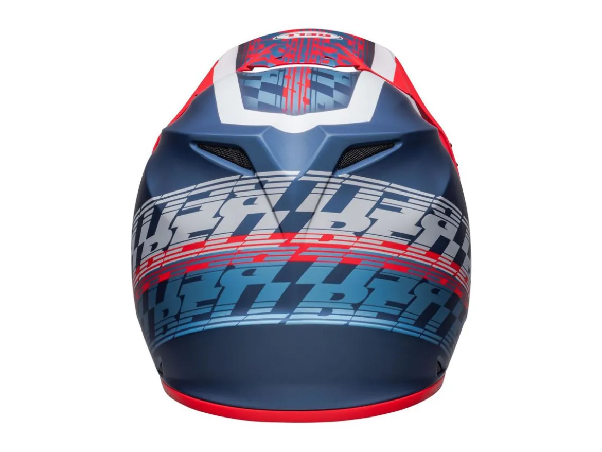 CASCO OFF ROAD BELL MX-9 MIPS OFFSET BLU E BIANCO METALLICO OPACO