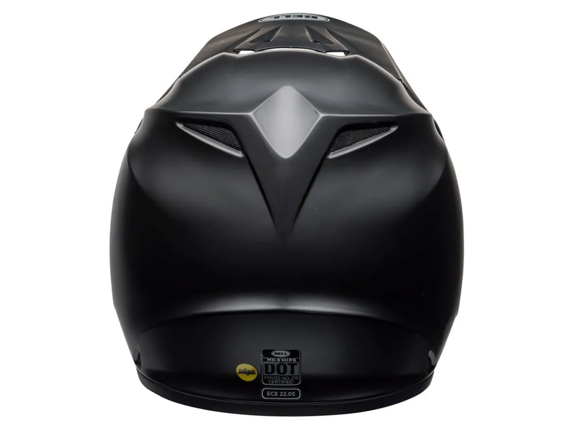 CASCO OFF ROAD BELL MX-9 MIPS SOLID MATT BLACK NERO OPACO