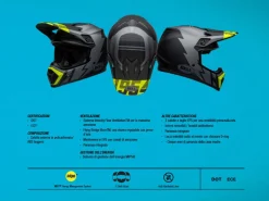 CASCO OFF ROAD BELL MX-9 MIPS SOLID MATT BLACK NERO OPACO