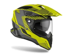 CASCO TOURING AIROH COMMANDER BOOST GIALLO NERO OPACO