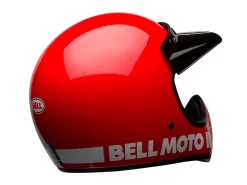 CASCO TOURING BELL MOTO-3 CLASSIC ROSSO LUCIDO