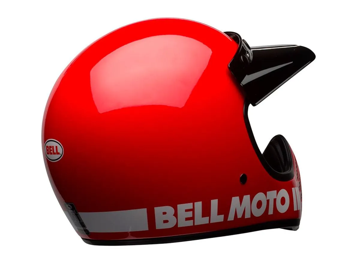 CASCO TOURING BELL MOTO-3 CLASSIC ROSSO LUCIDO