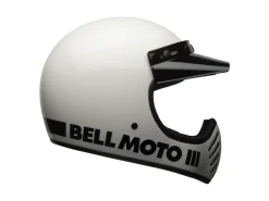 CASCO TOURING BELL MOTO-3 CLASSIC BIANCO LUCIDO