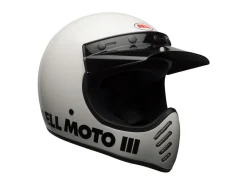 CASCO TOURING BELL MOTO-3 CLASSIC BIANCO LUCIDO