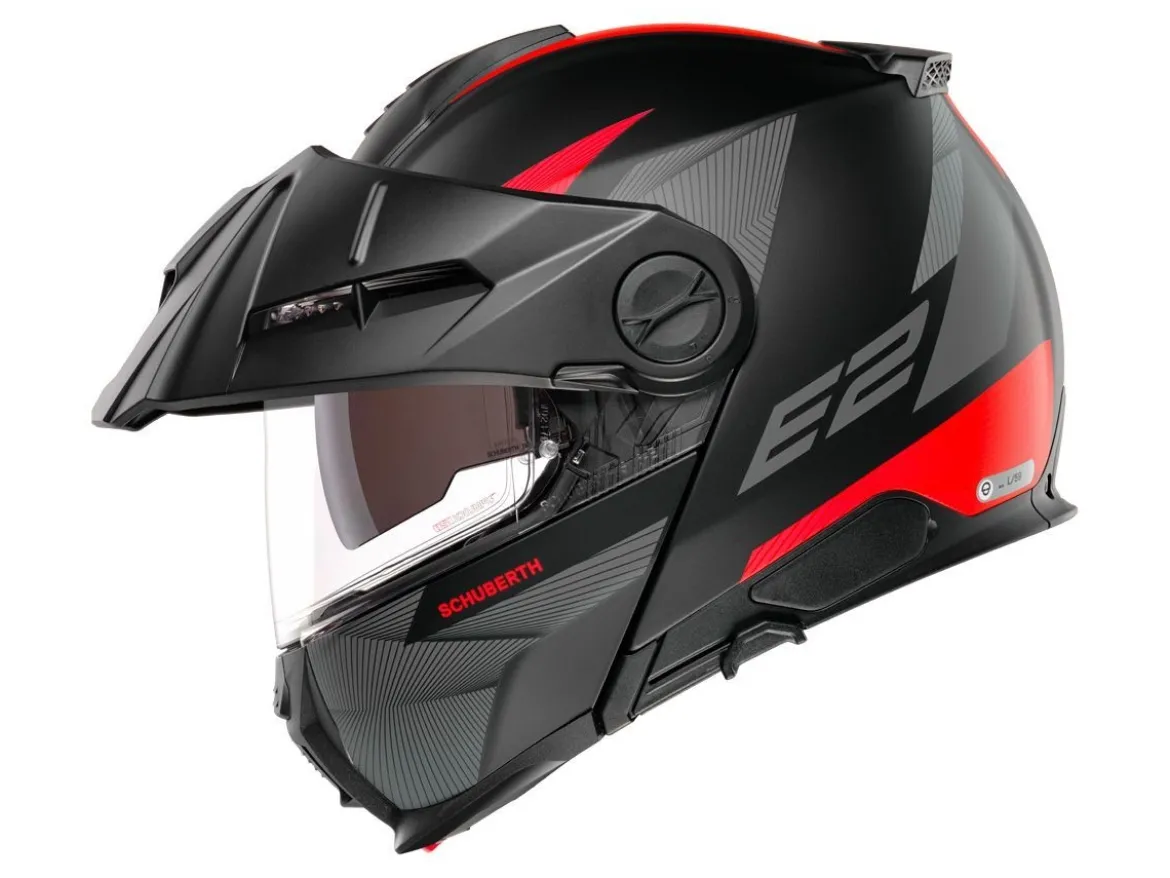 CASCO TOURING SCHUBERTH E2 DEFENDER RED