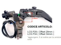COMANDO FRIZIONE COMPLETO CNC TWM UNIVERSALE OFFSET 34MM