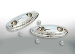 2 COPERTURA CROMATE PER ASOLE SPECCHIETTI RETROVISORI MALOSSI YAMAHA T MAX (CARB.) 500 4T LC 2001-2003