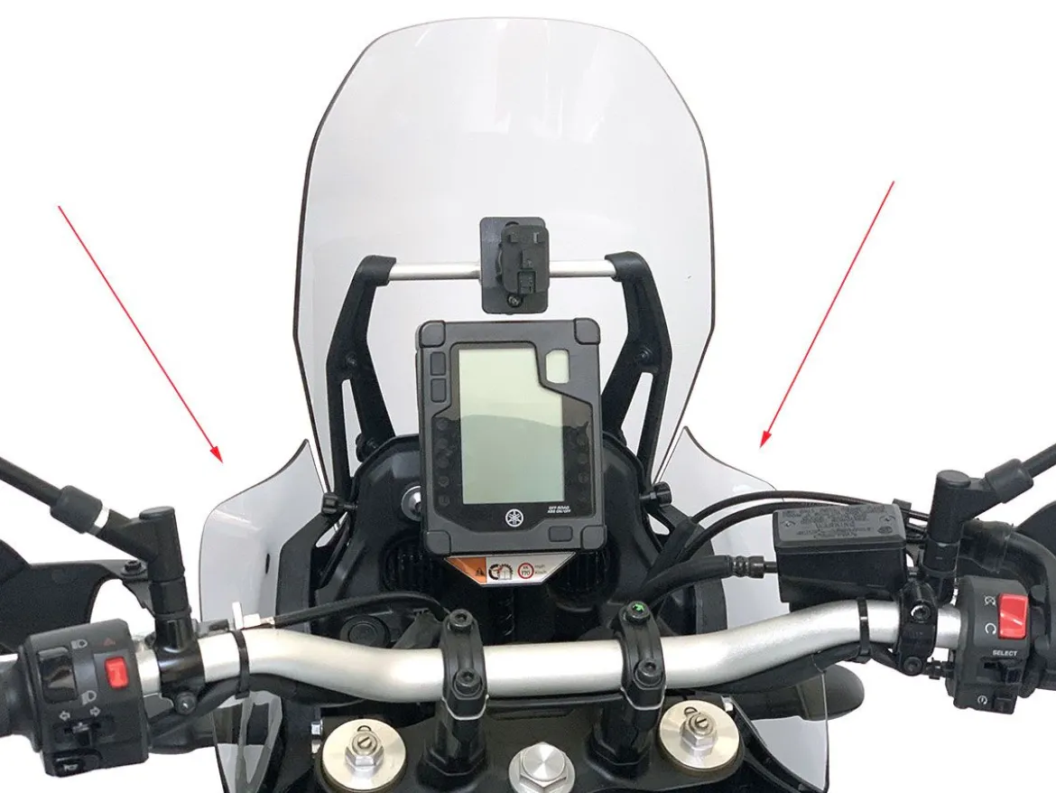 COPPIA DEFLETTORI MAGGIORATI WRS TRASPARENTE YAMAHA TENERE 700 2019-2024