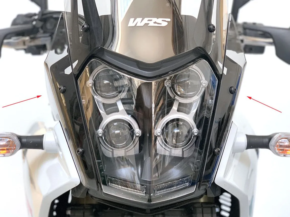 COPPIA DEFLETTORI WRS TRASPARENTE YAMAHA TENERE 700 2019-2024