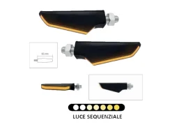 COPPIA FRECCE SEQUENZIALI OMOLOGATE E8 LIGHTECH KAWASAKI ZX-6R 636 2013-2024