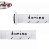 COPPIA MANOPOLE BIANCO/NERO ROAD / RACING DOMINO DIAMETRO 22-26 UNIVERSALI