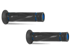 COPPIA MANOPOLE RACING PROGRIP 838 DUAL DENSITY FORATE BLU UNIVERSALI