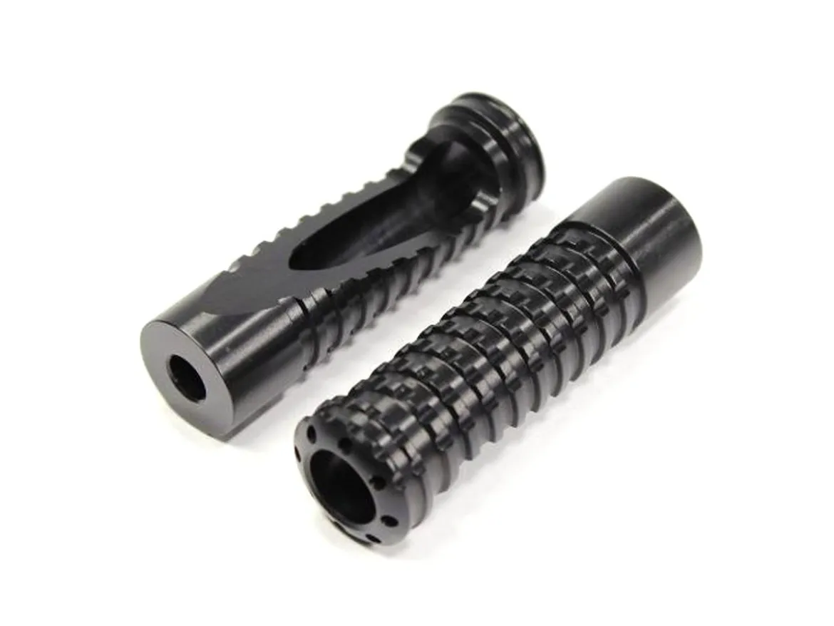 COPPIA POGGIAPIEDI UF-18 RACING NERI GILLES TOOLING UNIVERSALI
