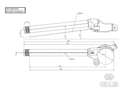 COPPIA SEMIMANUBRI GP-LIGHT2 55MM NERO GILLES TOOLING BMW S 1000 RR 2019-2025