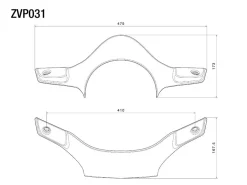 CUPOLINO POLICARBONATO FUMÈ RIZOMA VESPA GTS / SUPER 2023-2024