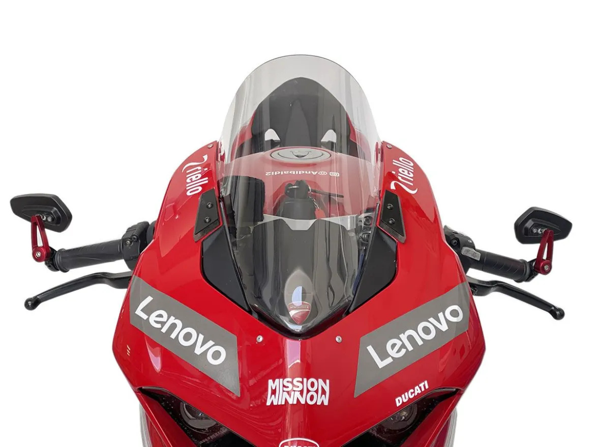 CUPOLINO RACE ALTO WRS TRASPARENTE +45MM DUCATI PANIGALE V2 2020-2024